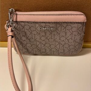 Calvin Klein Pink Wristlet